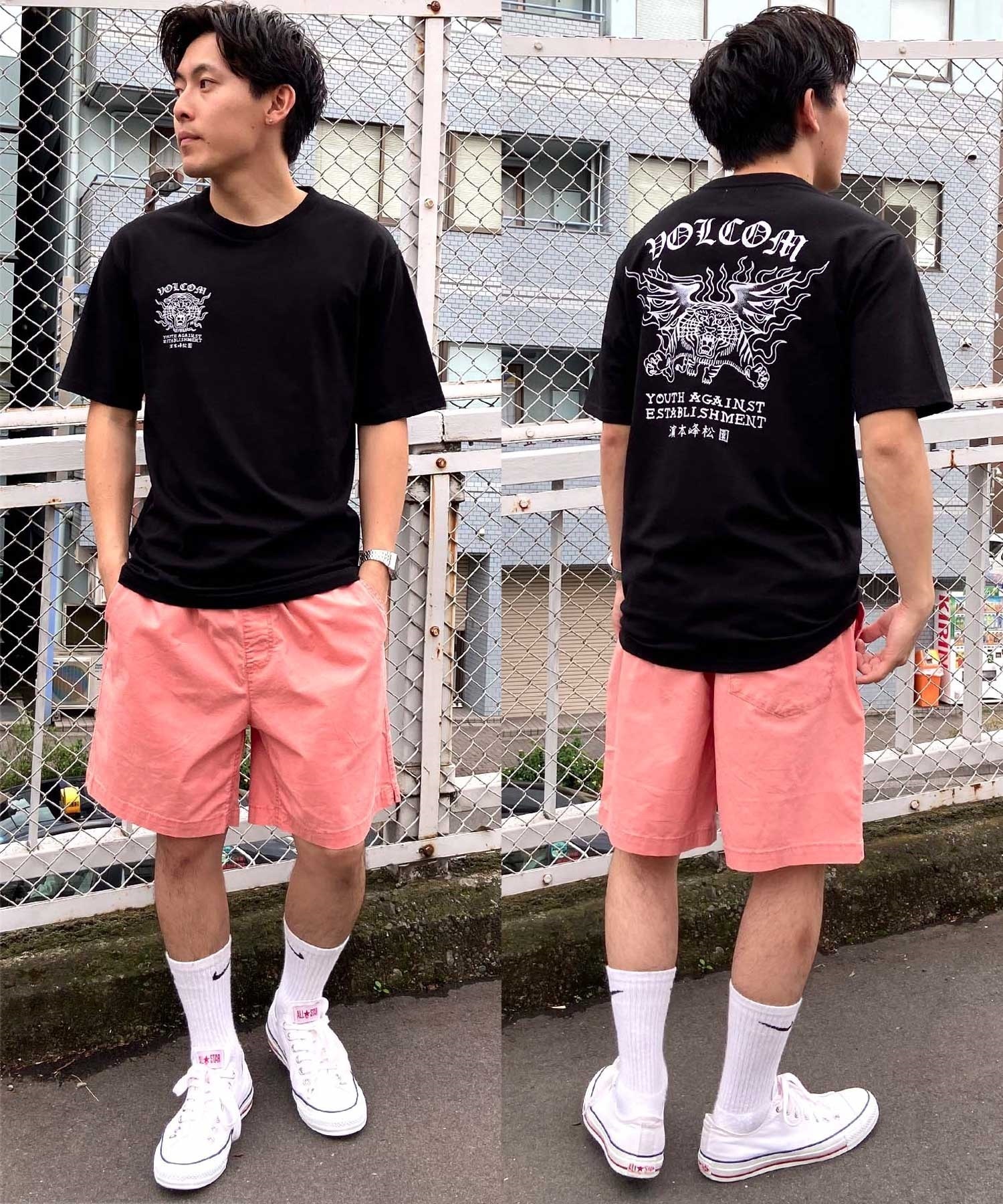 QUIKSILVER クイックシルバー メンズ ショートパンツ カラーパンツ ハーフパンツ ワンポイント ロゴ AQYWS03234(BQY0-S)