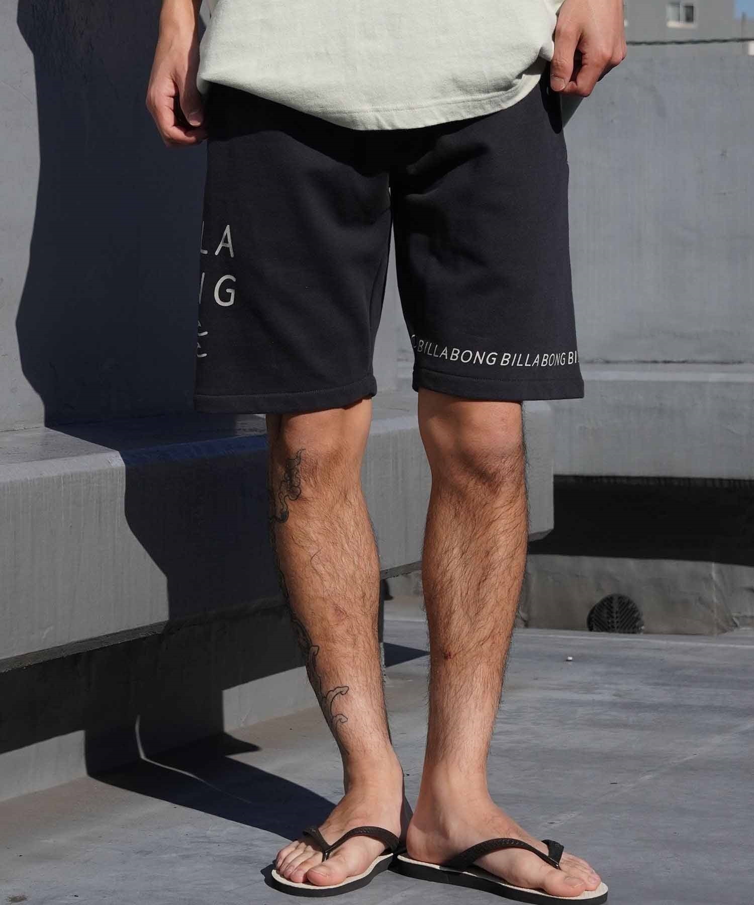 BILLABONG ビラボン LOGO PRINT SHORTS メンズ ショートパンツ ショーツ スウェット ロゴ 裏ピーチ起毛 BE011-605(CRM-M)