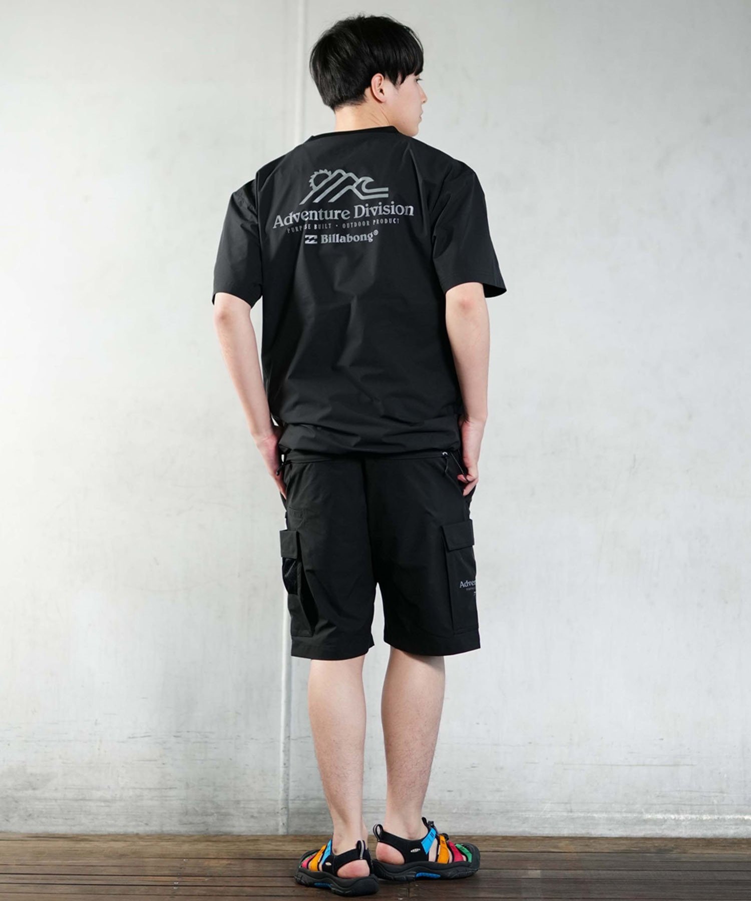 BILLABONG ビラボン UTILITY SHORTS メンズ ショートパンツ カーゴパンツ ユーティリティ ショーツ セットアップ対応 BE011-657(BLK-M)