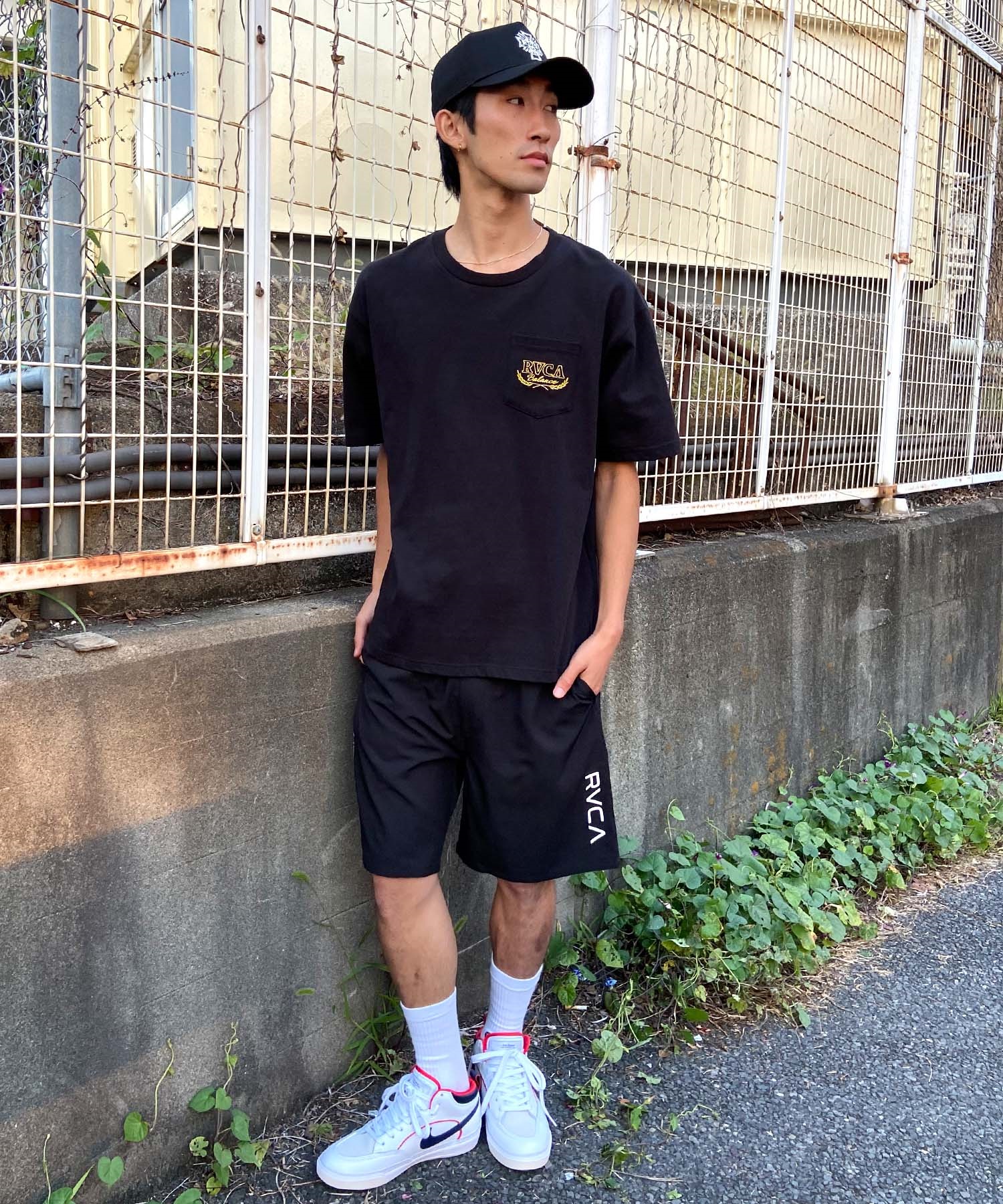 RVCA ルーカ メンズ ハーフパンツ ウォークショーツ イージーショーツ BE041-634(BLK-S)