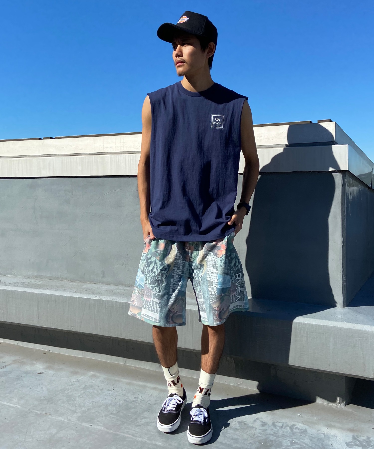 RVCA ルーカ メンズ ハーフパンツ ウォークショーツ イージーショーツ BE041-634(BBK-S)