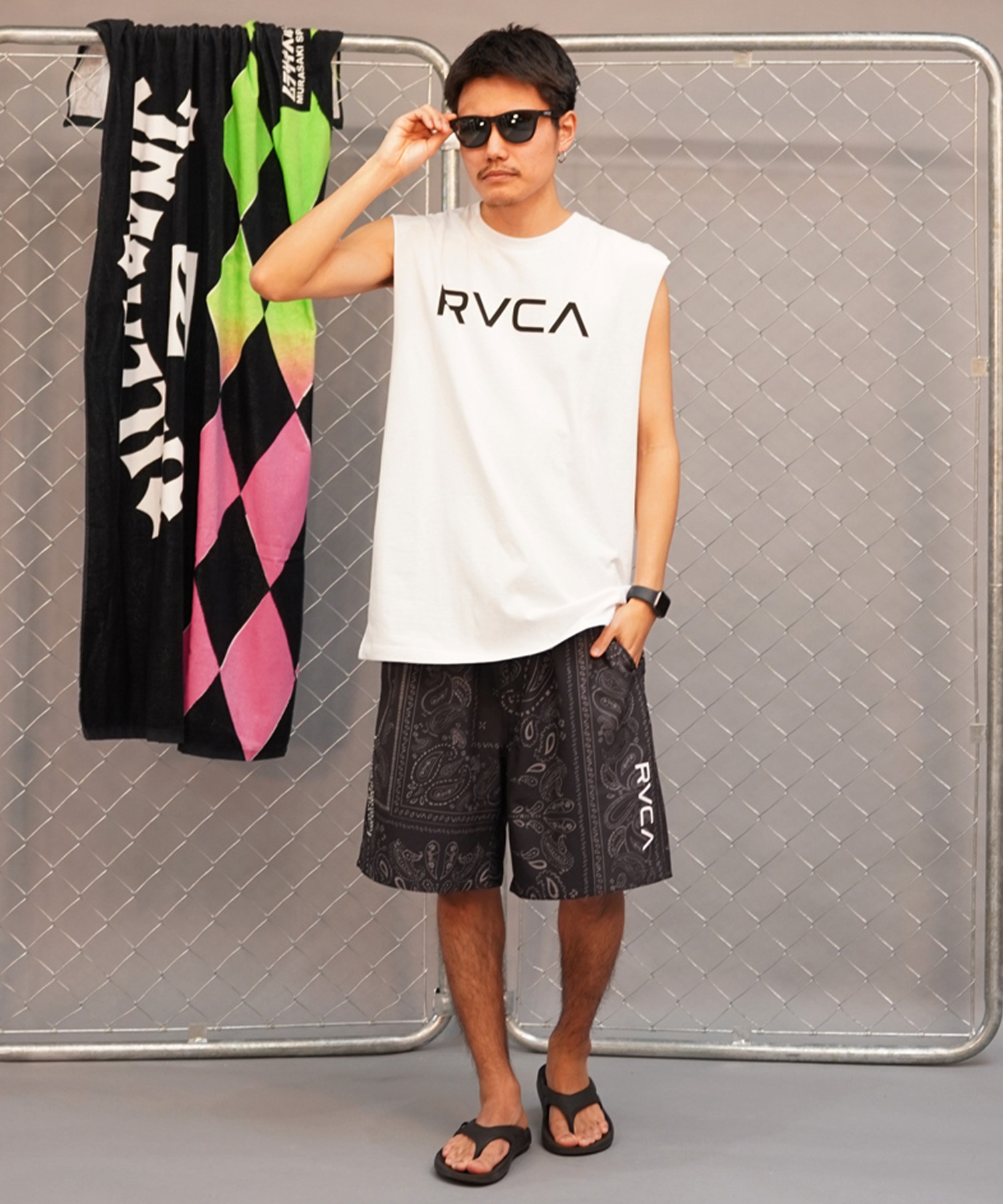 【クーポン対象】RVCA ルーカ メンズ ハーフパンツ ウォークショーツ イージーショーツ BE041-634(BLK-S)