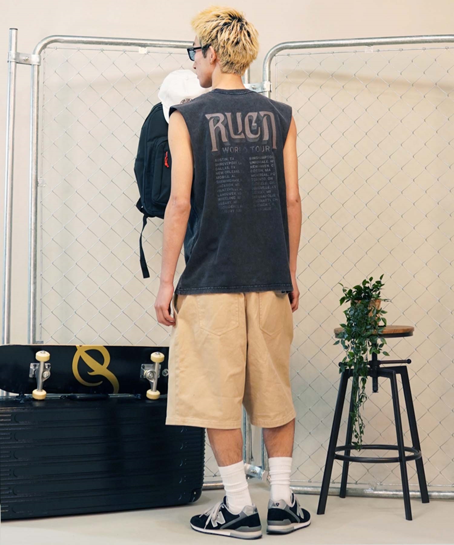 【クーポン対象】RVCA ルーカ ACE TUCK SHORTS メンズ ショーツ ショートパンツ ハーフパンツ BE041-636(BLK-S)