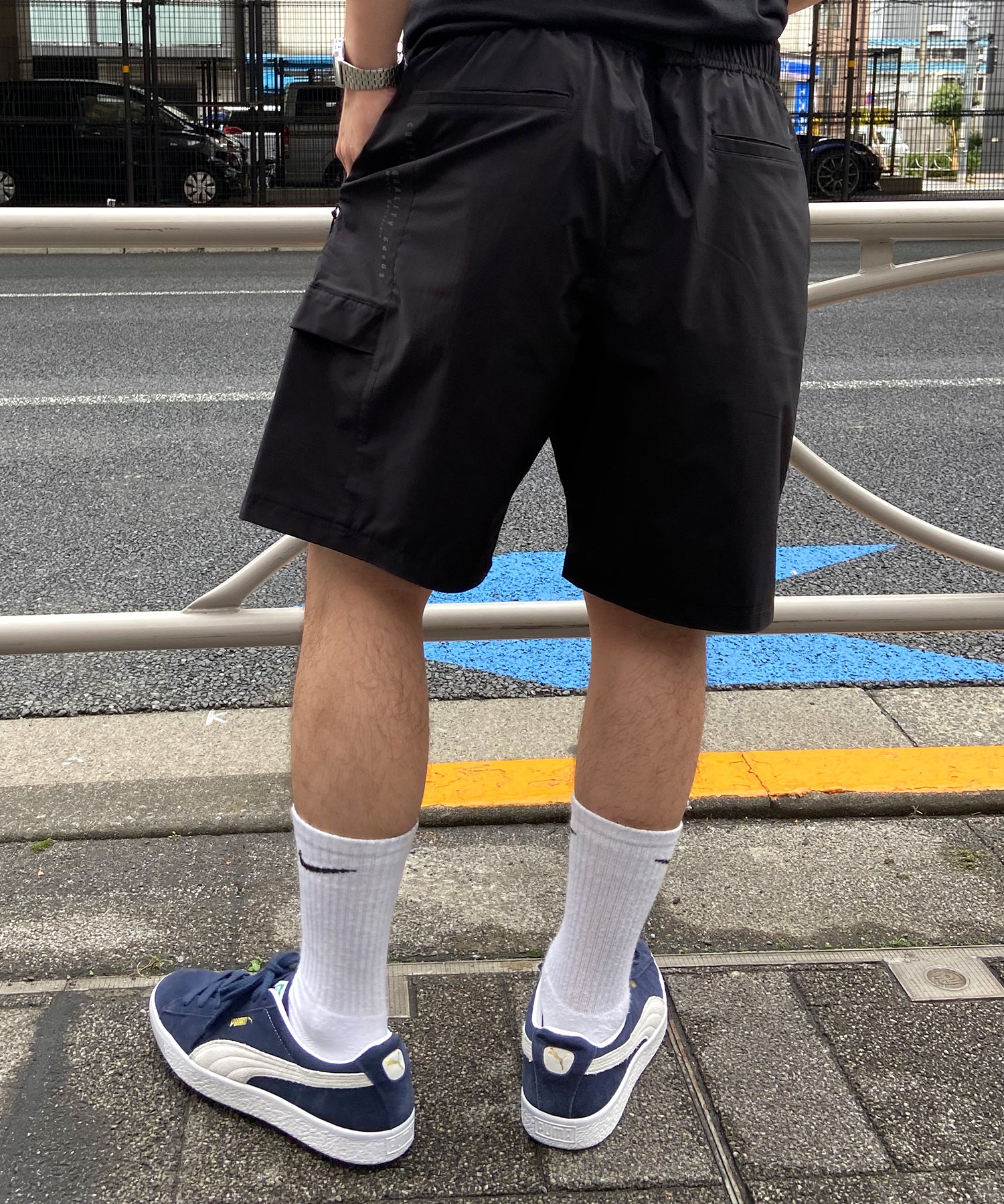 Hurley ハーレー メンズ ショートパンツ ショーツ ハーフパンツ ユーティリティ 水陸両用 UVカット セットアップ対応 MUT2411012(BLK-M)