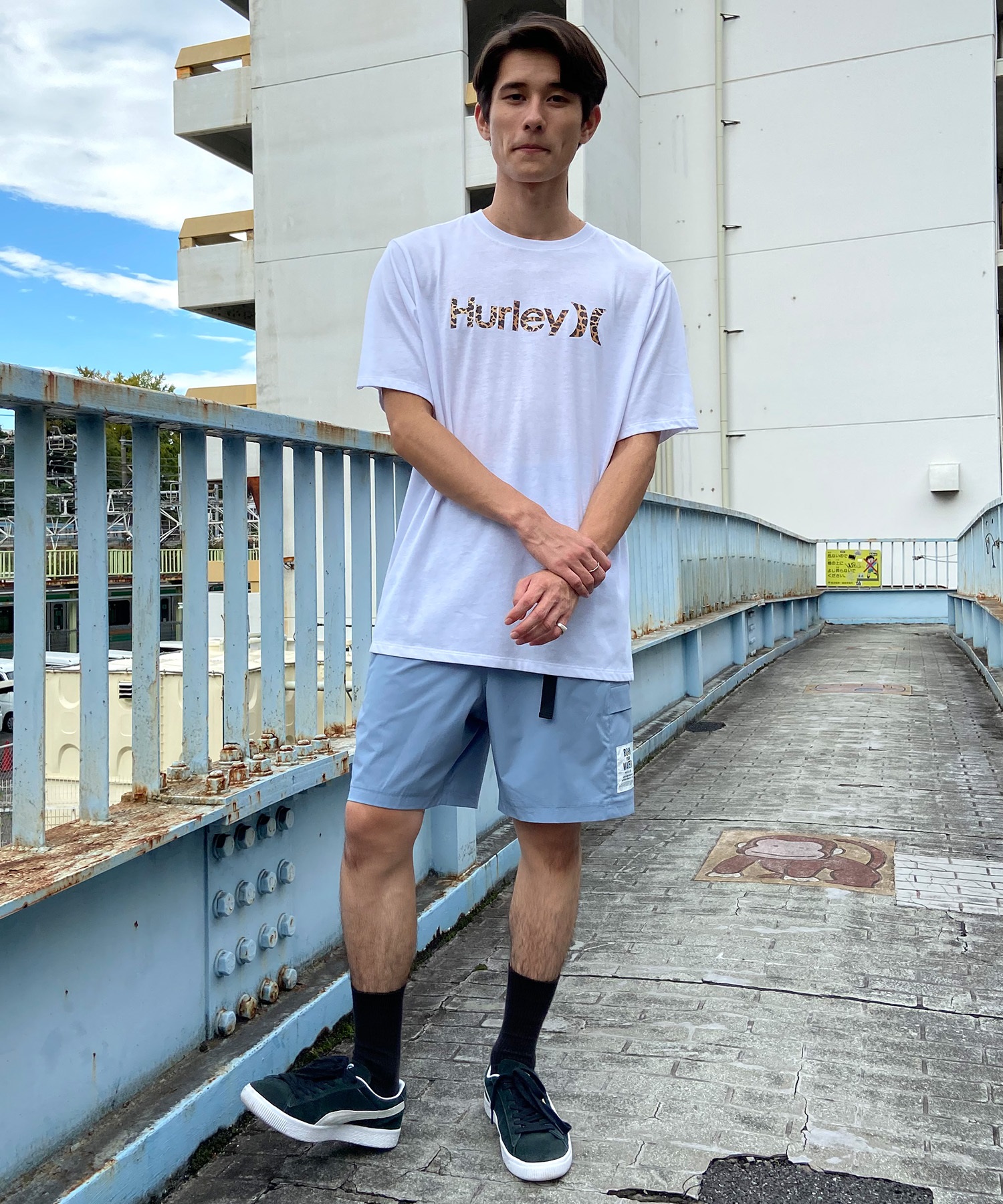 【マトメガイ対象】Hurley ハーレー メンズ ショートパンツ ショーツ ハーフパンツ ユーティリティ 水陸両用 UVカット セットアップ対応 MUT2411012(DBLE-M)