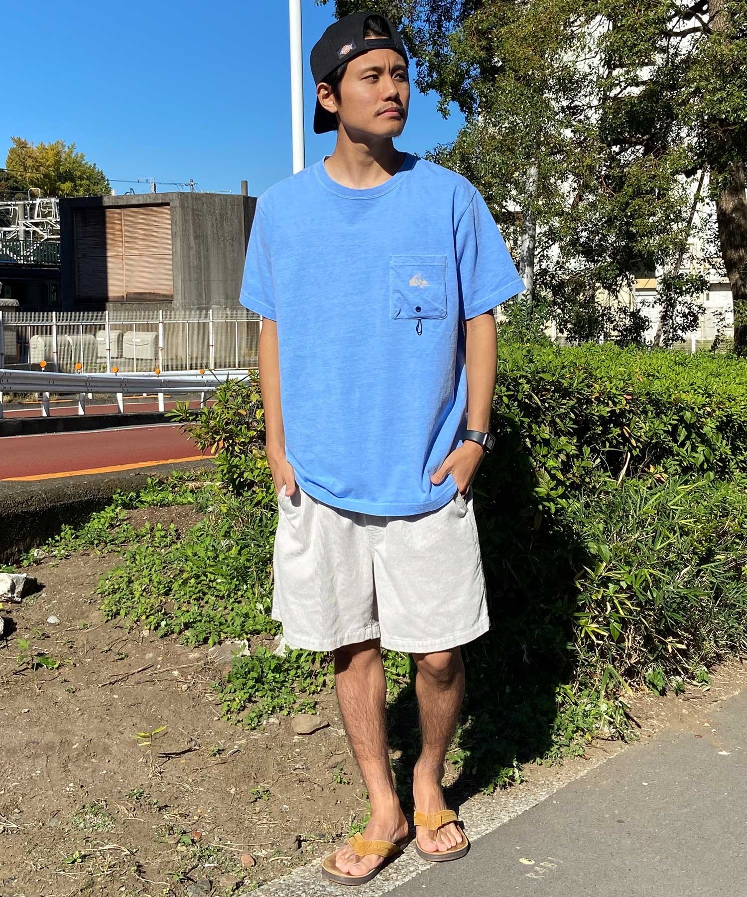 【クーポン対象】QUIKSILVER クイックシルバー TAXER CORD メンズ ウォークショーツ ショート パンツ ワンポイント コーデュロイ 18インチ AQYWS03235(SFV0-S)