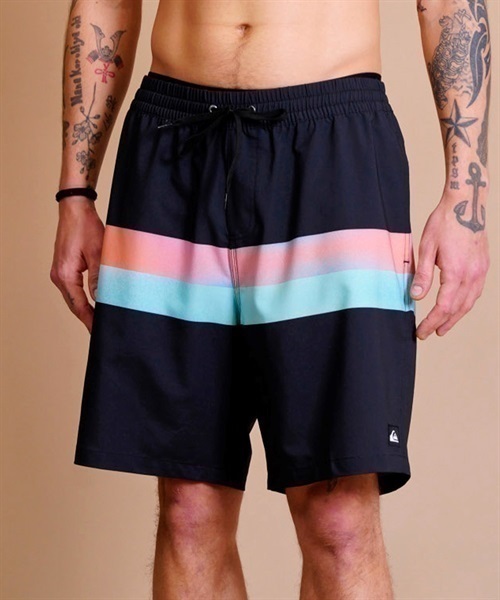 QUIKSILVER/クイックシルバー ユーティリティ/水陸両用 グラデーション/サイドポケット ボードショーツ/ゴムトランクス/水着 QBS232024(OWT-M)