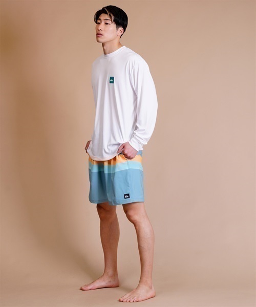 QUIKSILVER/クイックシルバー ユーティリティ/水陸両用 グラデーション/サイドポケット ボードショーツ/ゴムトランクス/水着 QBS232024(BLK-M)