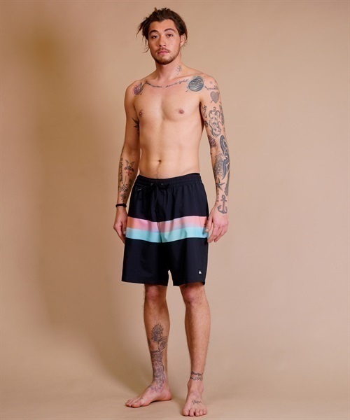 QUIKSILVER/クイックシルバー ユーティリティ/水陸両用 グラデーション/サイドポケット ボードショーツ/ゴムトランクス/水着 QBS232024(OWT-M)