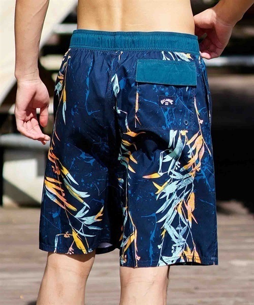 【クーポン対象】BILLABONG ビラボン BD011-400 メンズ トランクス 水着 ボードショーツ ゴムトランクス 総柄 ロゴ サーフィン KX1 E5(NVOR-S)