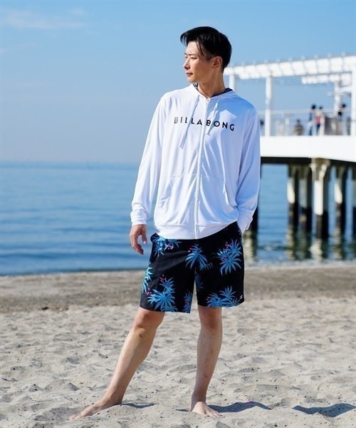 【クーポン対象】BILLABONG ビラボン BD011-400 メンズ トランクス 水着 ボードショーツ ゴムトランクス 総柄 ロゴ サーフィン KX1 E5(NVOR-S)