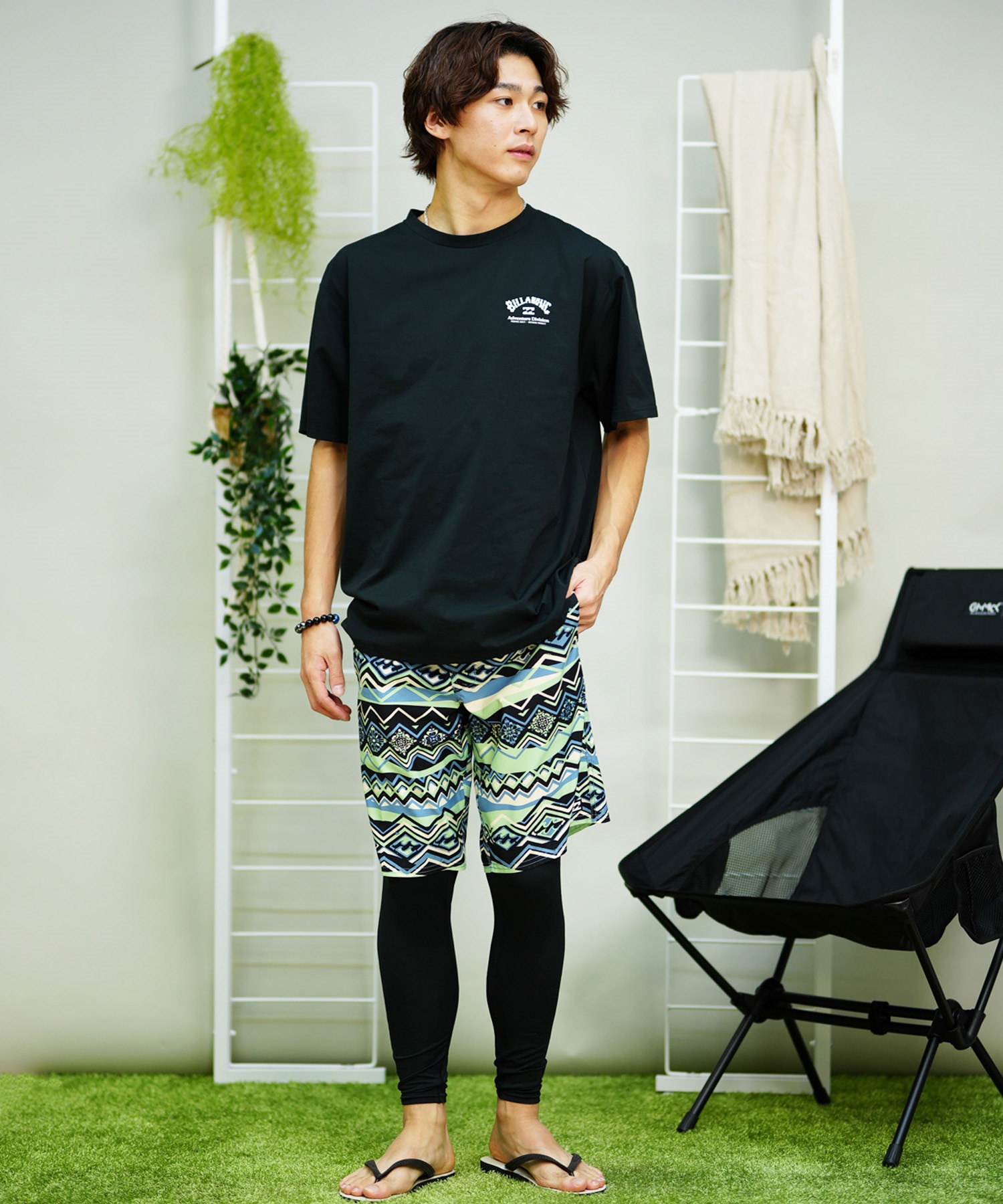 BILLABONG ビラボン SUNDAYS TRUNKS メンズ ボードショーツ サーフトランクス ゴムトランクス ジップフライ 水着 BE011-400(NGT-S)