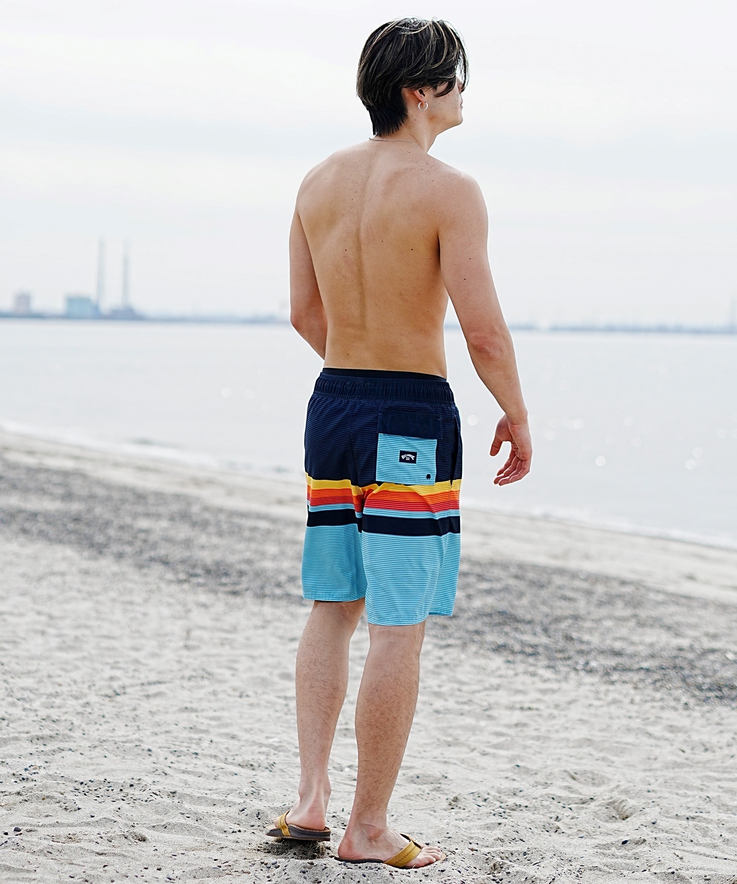 BILLABONG ビラボン ALLDAY STRIPE TRUNKS メンズ ボードショーツ サーフトランクス ゴムトランクス 水着 BE011-402(GRA-M)