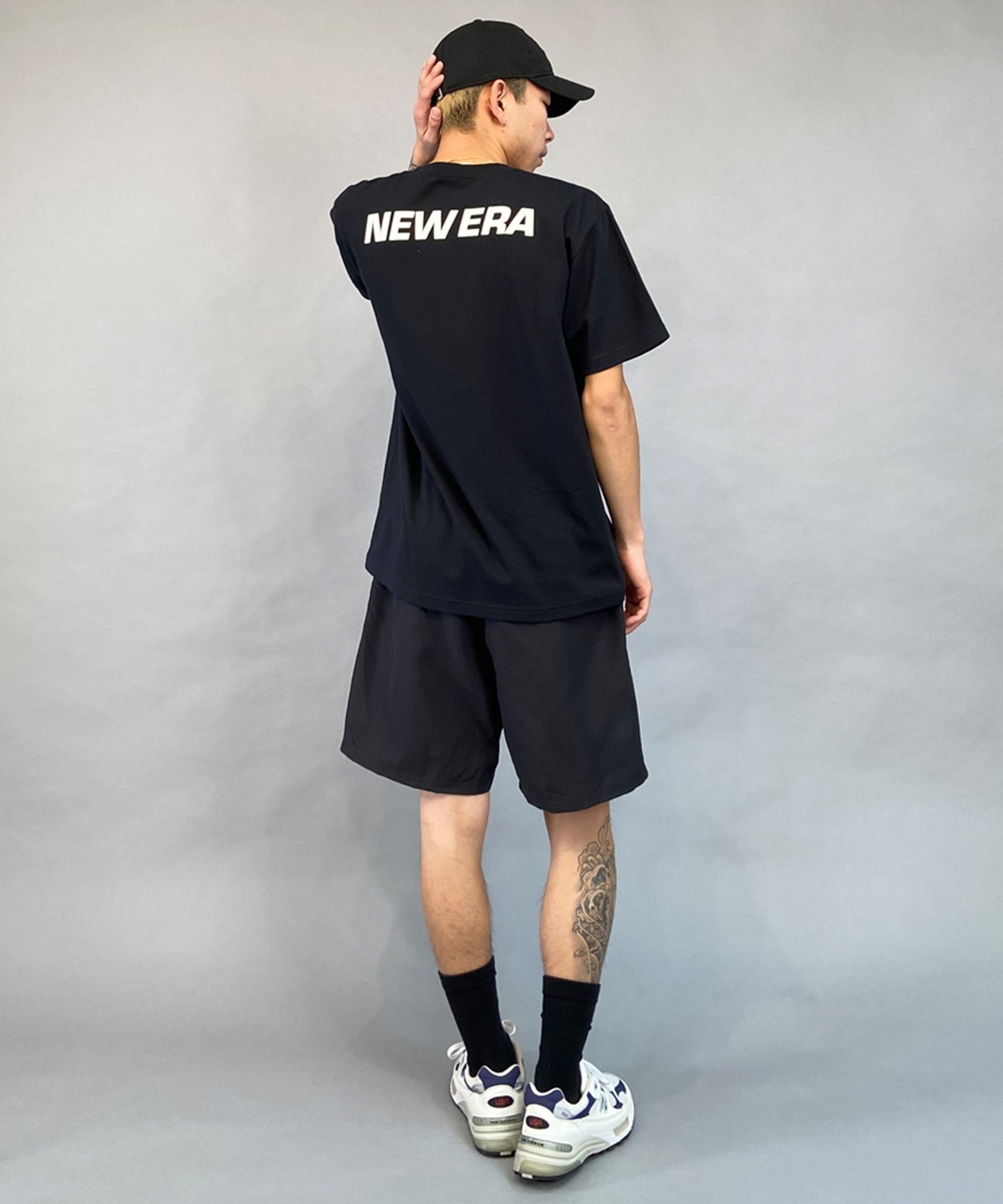 新品未使用　NEW ERA 水着　ムラサキスポーツ限定　ブラック　Lサイズ セール】【ムラサキスポーツ限定】NEW ERA/ニューエラ 半袖T