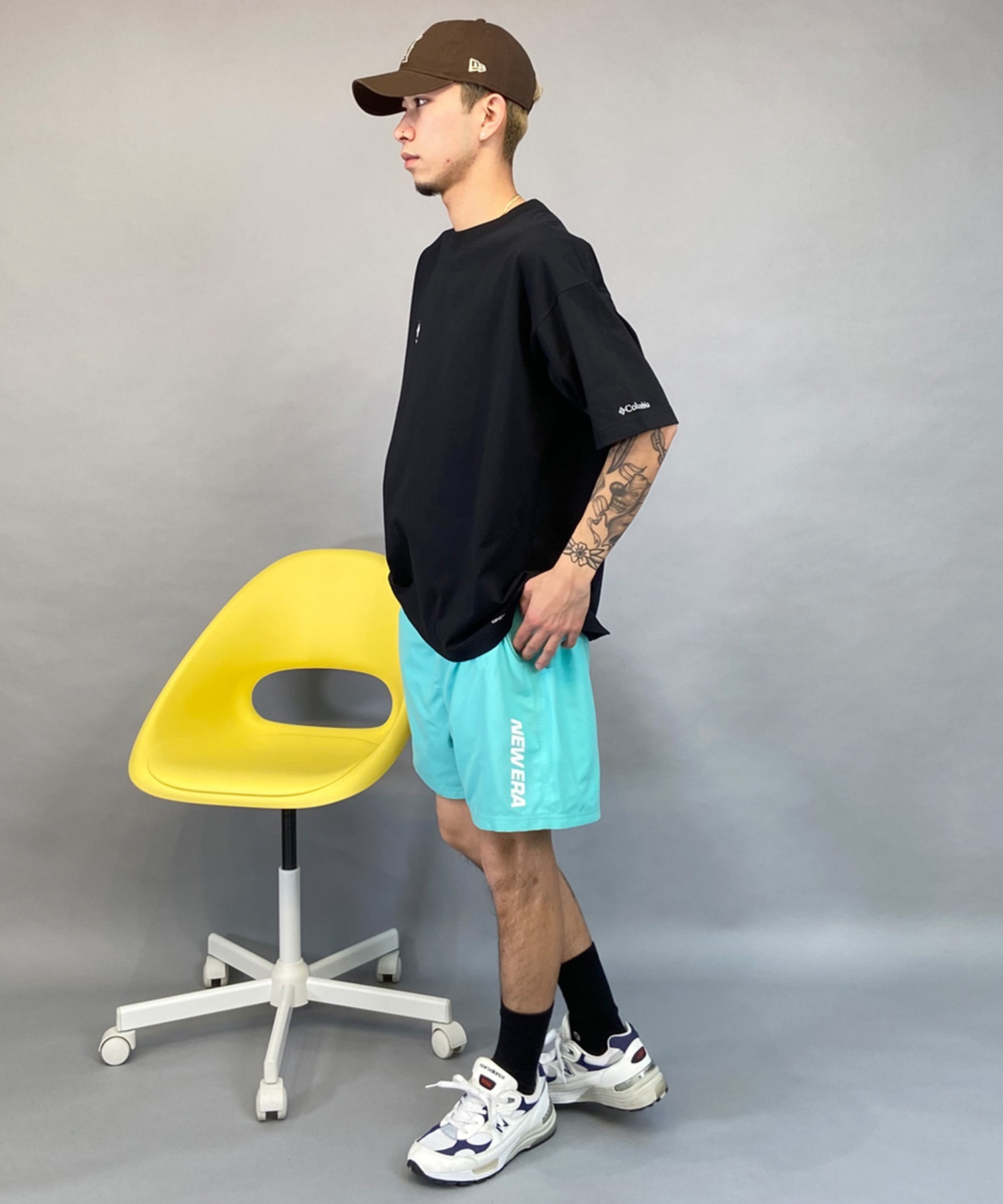新品未使用　NEW ERA 水着　ムラサキスポーツ限定　ブラック　Lサイズ セール】【ムラサキスポーツ限定】NEW ERA/ニューエラ 半袖T