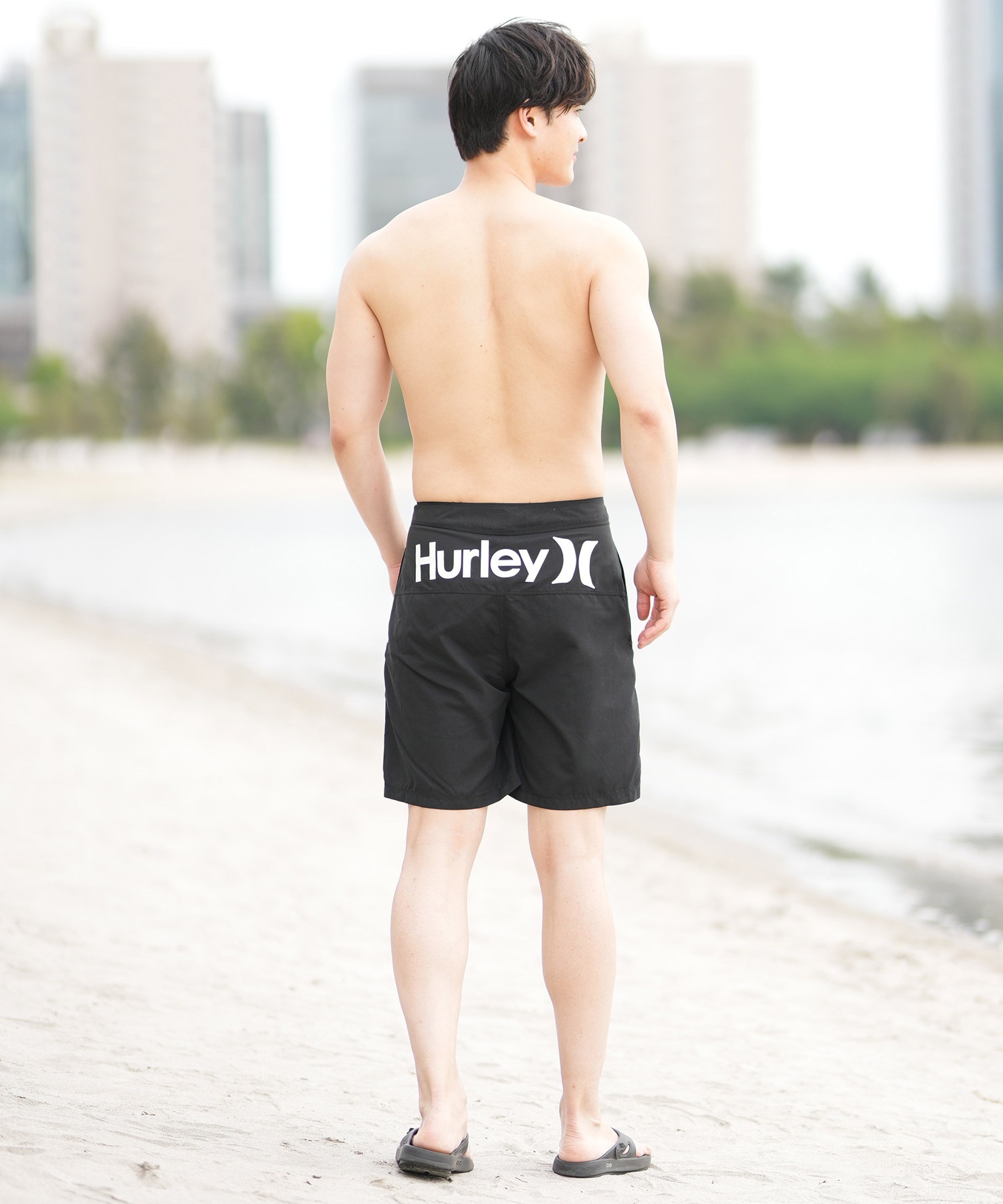 Hurley ハーレー 水着 海パン トランクス サーフパンツ メンズ ボードショーツ ロゴ 速乾 19インチ MBS0012190(H010-28.0inch)