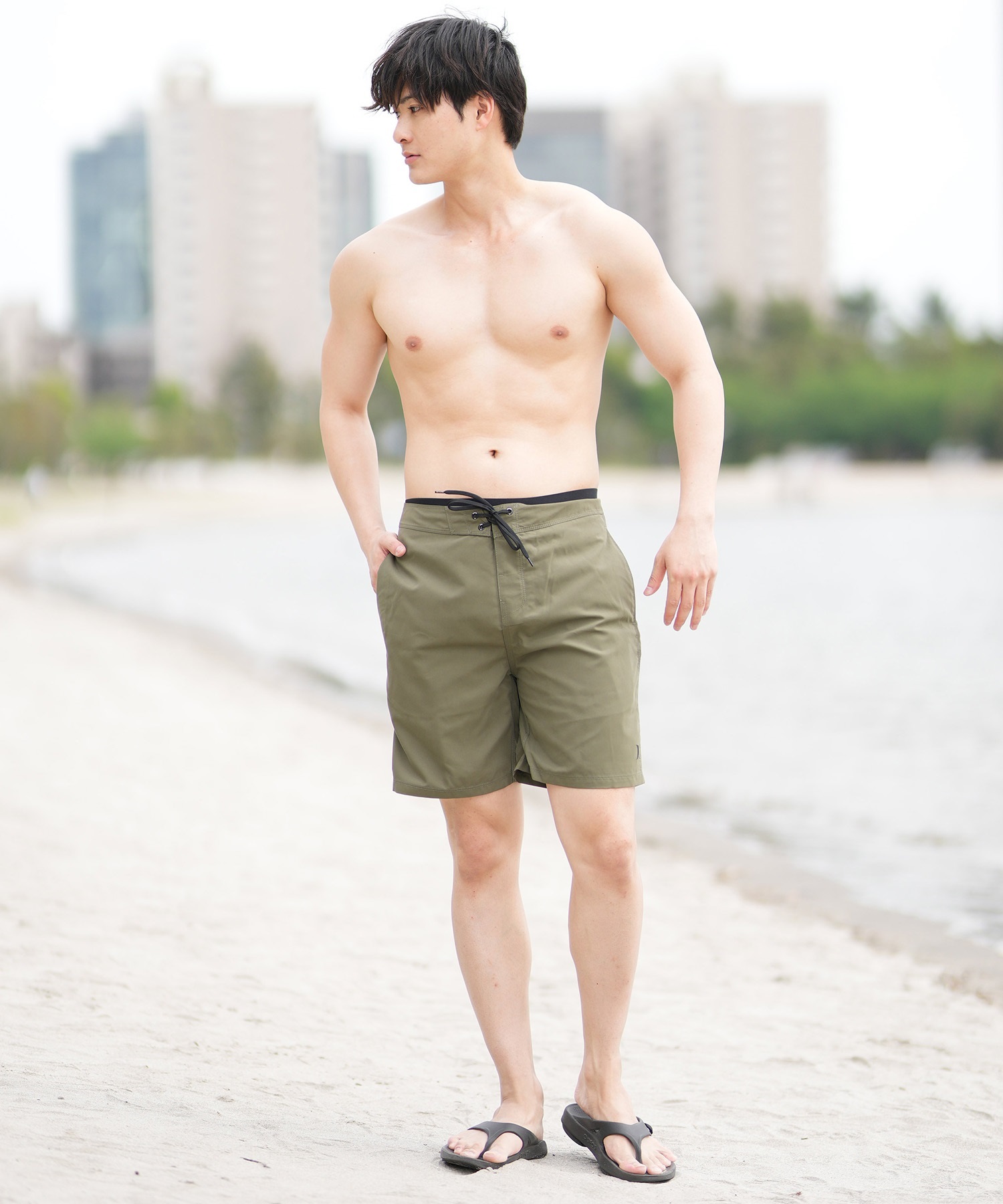 Hurley ハーレー 水着 海パン トランクス サーフパンツ メンズ ボードショーツ ロゴ 速乾 19インチ MBS0012190(H010-28.0inch)