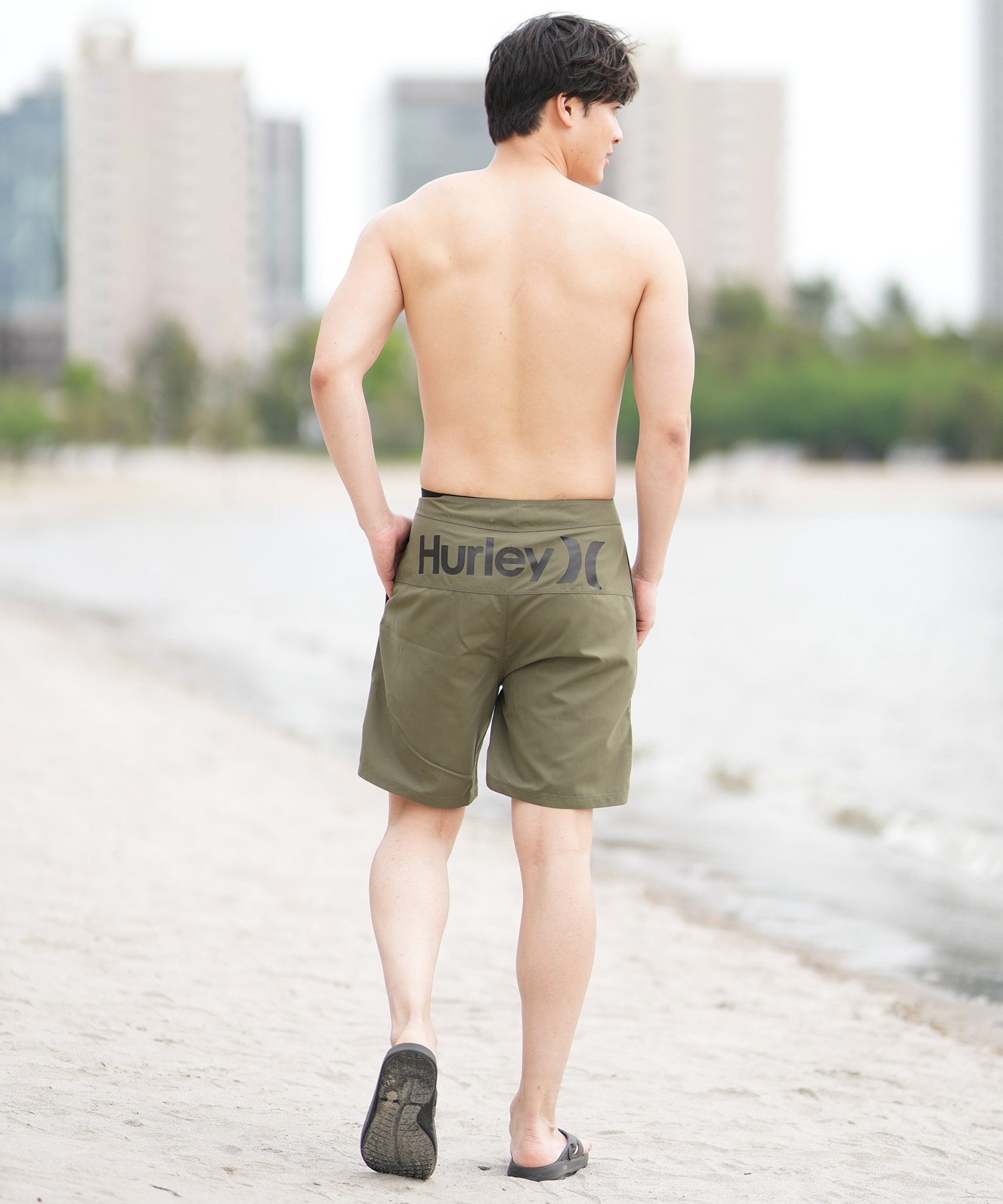 Hurley ハーレー 水着 海パン トランクス サーフパンツ メンズ ボードショーツ ロゴ 速乾 19インチ MBS0012190(H010-28.0inch)