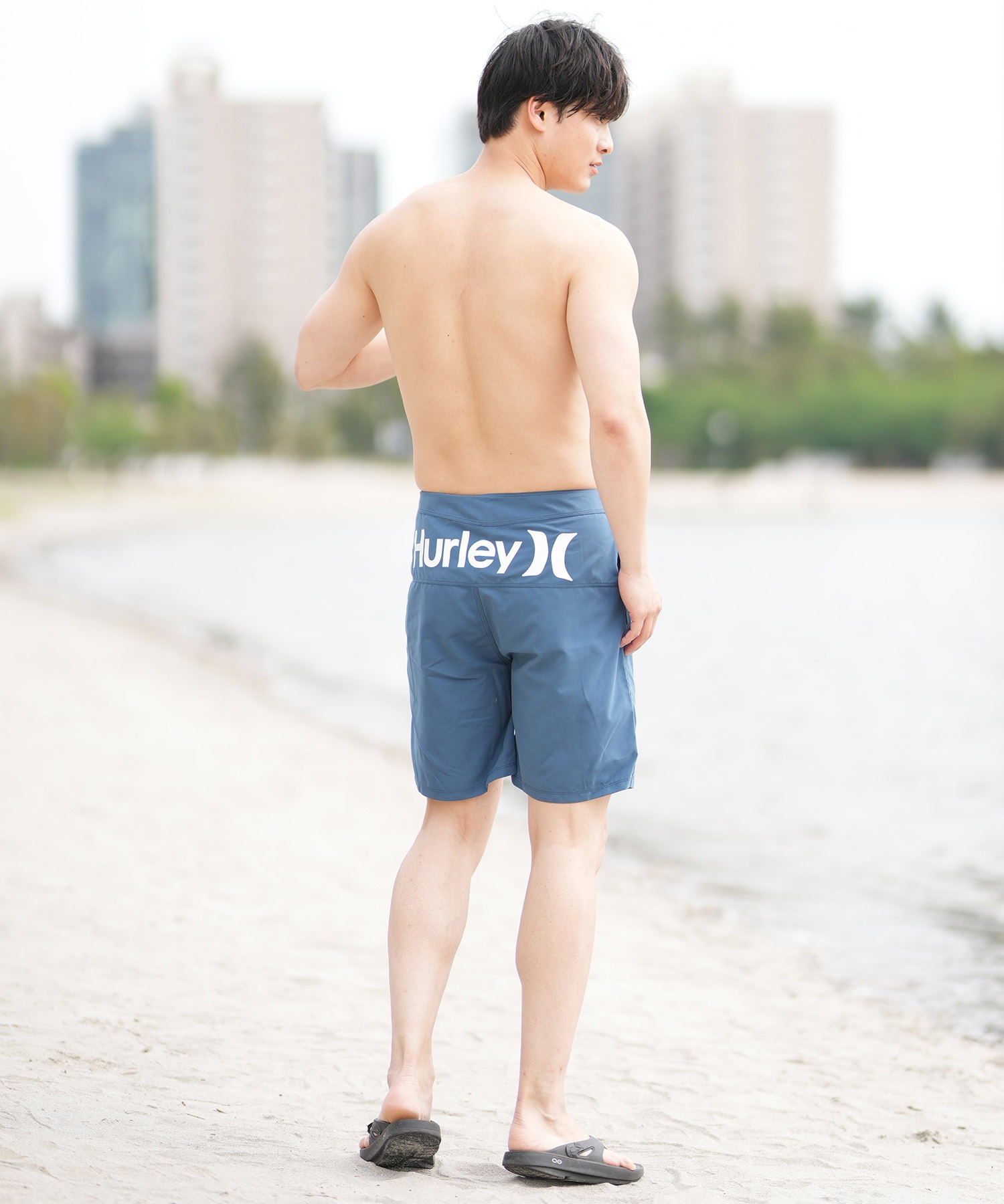 Hurley ハーレー 水着 海パン トランクス サーフパンツ メンズ ボードショーツ ロゴ 速乾 19インチ MBS0012190(H010-28.0inch)
