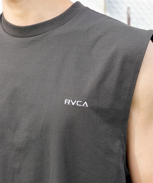 【クーポン対象】RVCA ルーカ BD041-856 メンズ ラッシュガード タンクトップ UVカット 水陸両用 ユーティリティ 速乾 バックプリント KK1 D23(WTBK-S)