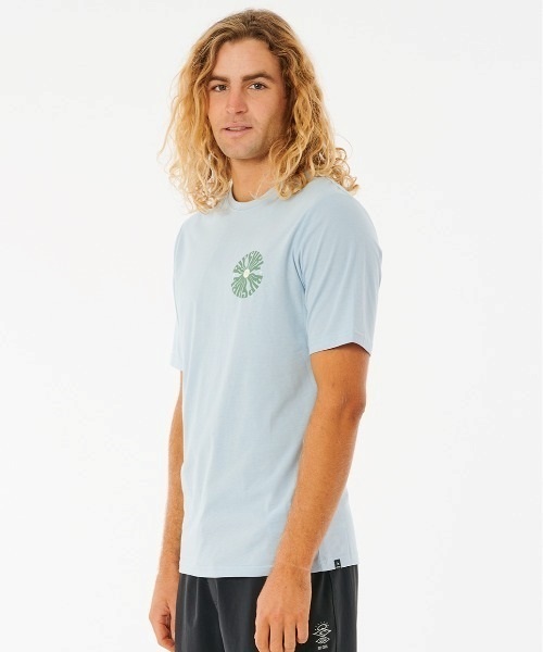 RIPCURL リップカール 13AMRV メンズ ラッシュガード 半袖 UVカット 水陸両用 ユーティリティ ラッシュTシャツ 速乾 KX1 D23(BK-M)