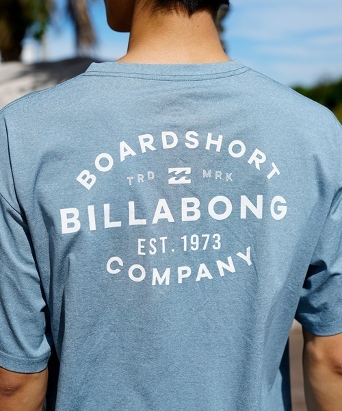 BILLABONG ビラボン BD011-855 メンズ ラッシュガード 半袖 UVカット 水陸両用 ユーティリティ ラッシュTシャツ 吸水速乾 KX1 D23(BL-M)
