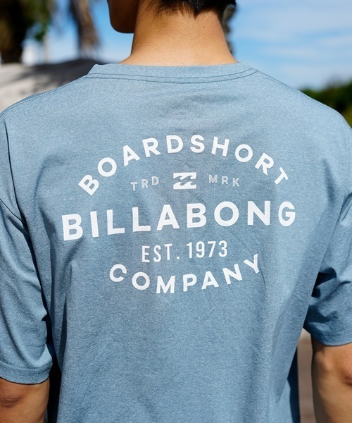 BILLABONG ビラボン BD011-855 メンズ ラッシュガード 半袖 UVカット 水陸両用 ユーティリティ ラッシュTシャツ 吸水速乾 KX1 D23(BKWT-M)