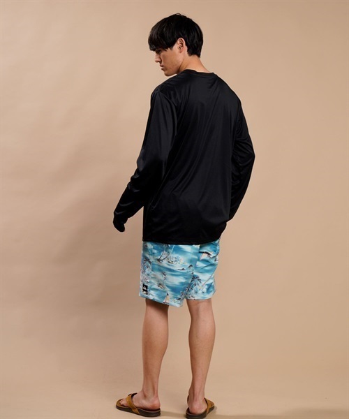 Hurley ハーレー メンズ ラッシュガード 長袖 UVカット 水陸両用 ユーティリティ ラッシュTシャツ 吸水速乾  MRG2310033(GY-S)