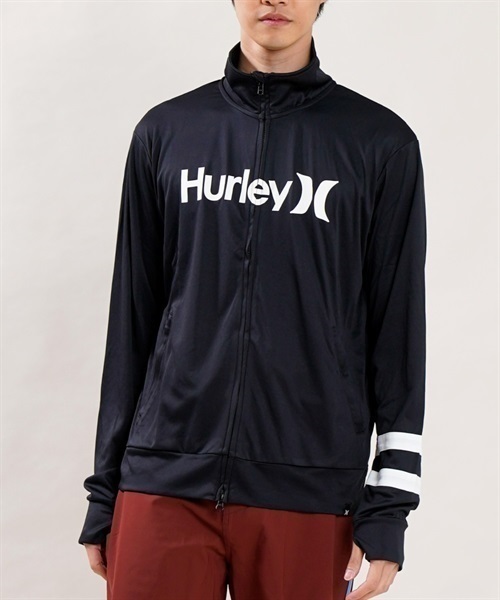 【マトメガイ対象】Hurley ハーレー MRG2310037 メンズ ラッシュガード 長袖 ジップアップ UVカット 水陸両用 ユーティリティ KX1 E5(WT-S)