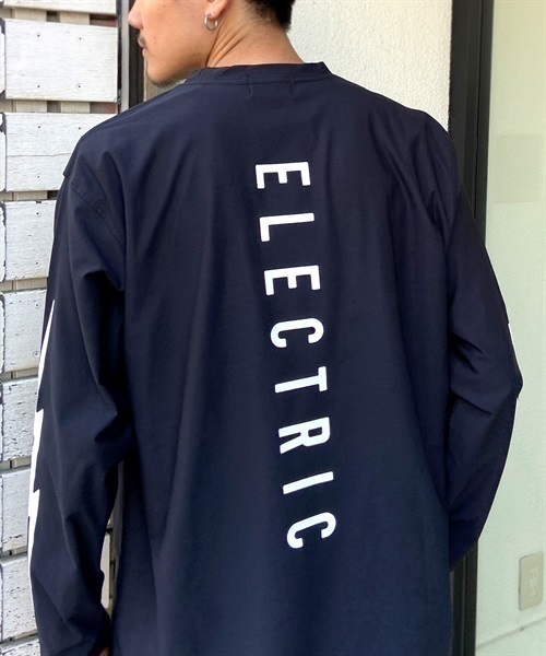 Electric/エレクトリック 水陸両用/ユーティリティ UVケア ワイドシルエット バックプリントロンT/ラッシュガード E23STM01(BK/GY-M)