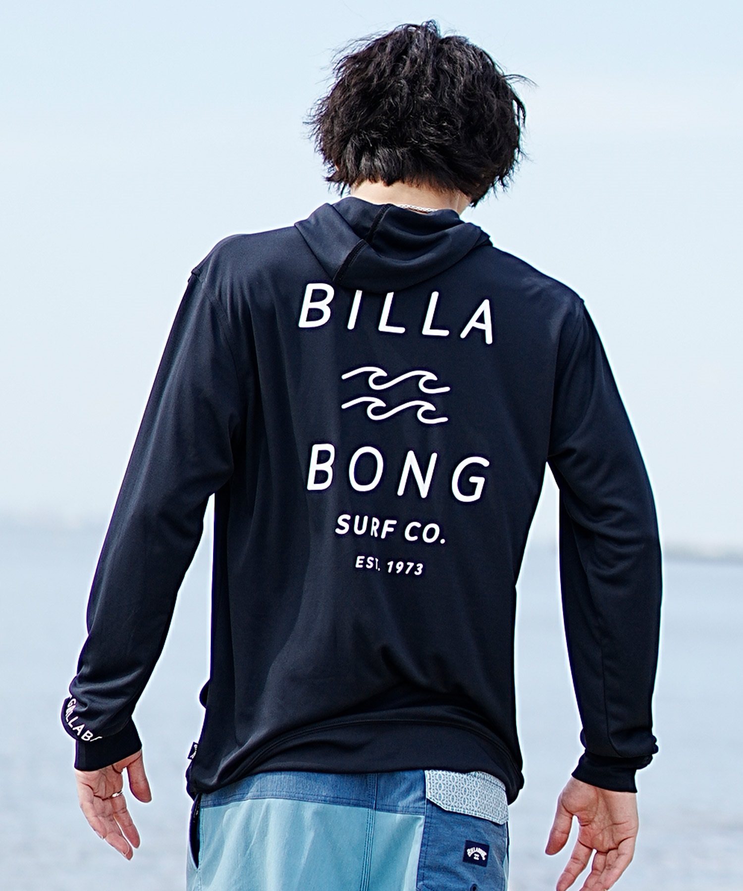 【クーポン対象】BILLABONG ビラボン メンズ 長袖 ラッシュガード ジップアップ パーカー UVカット BE011-855(NVY-S)