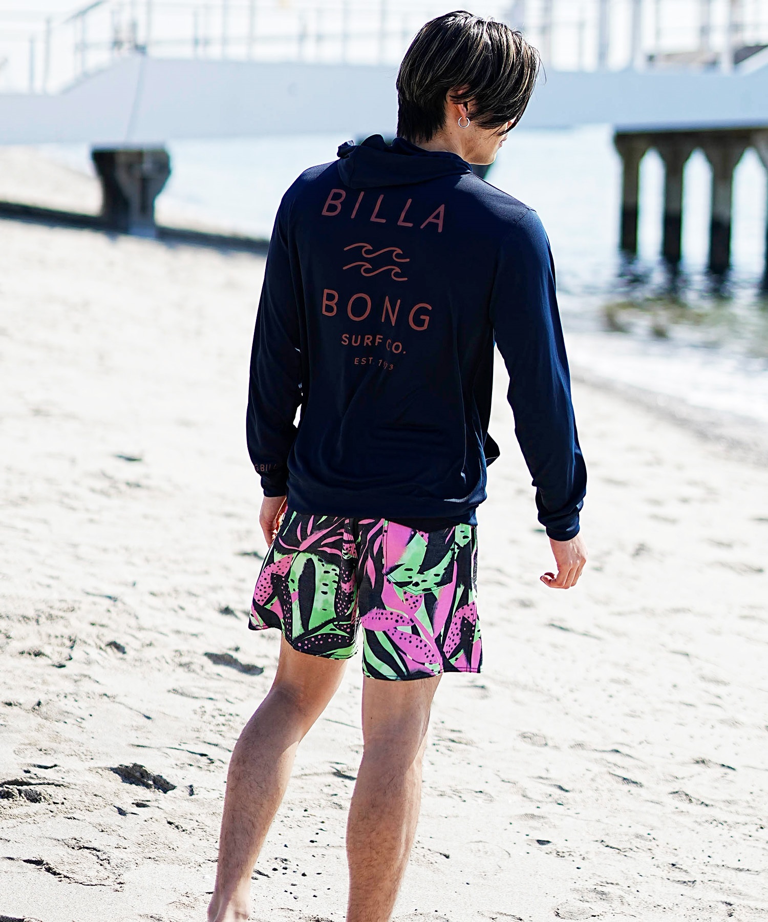 BILLABONG ビラボン メンズ 長袖 ラッシュガード ジップアップ