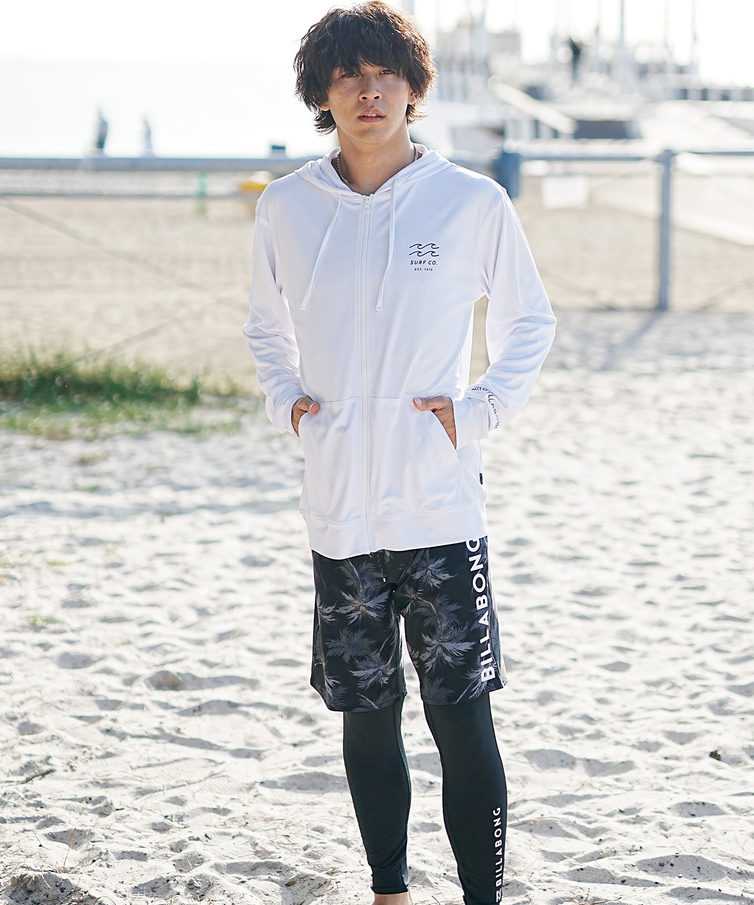 BILLABONG ビラボン メンズ 長袖 ラッシュガード ジップアップ パーカー UVカット BE011-855 ラッシュガード｜ムラサキスポーツオンラインストア  通販