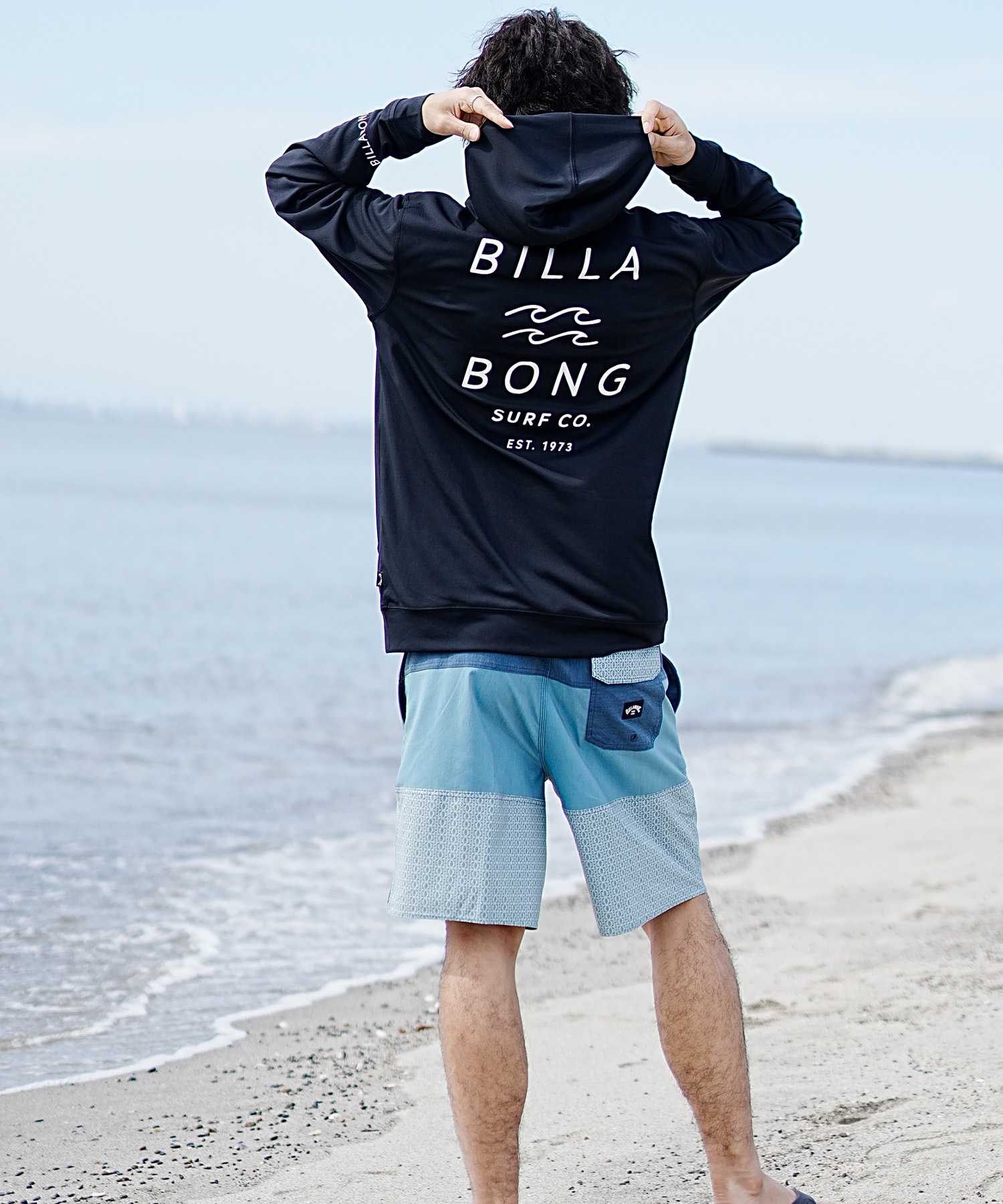 【クーポン対象】BILLABONG ビラボン メンズ 長袖 ラッシュガード ジップアップ パーカー UVカット BE011-855(NVY-S)