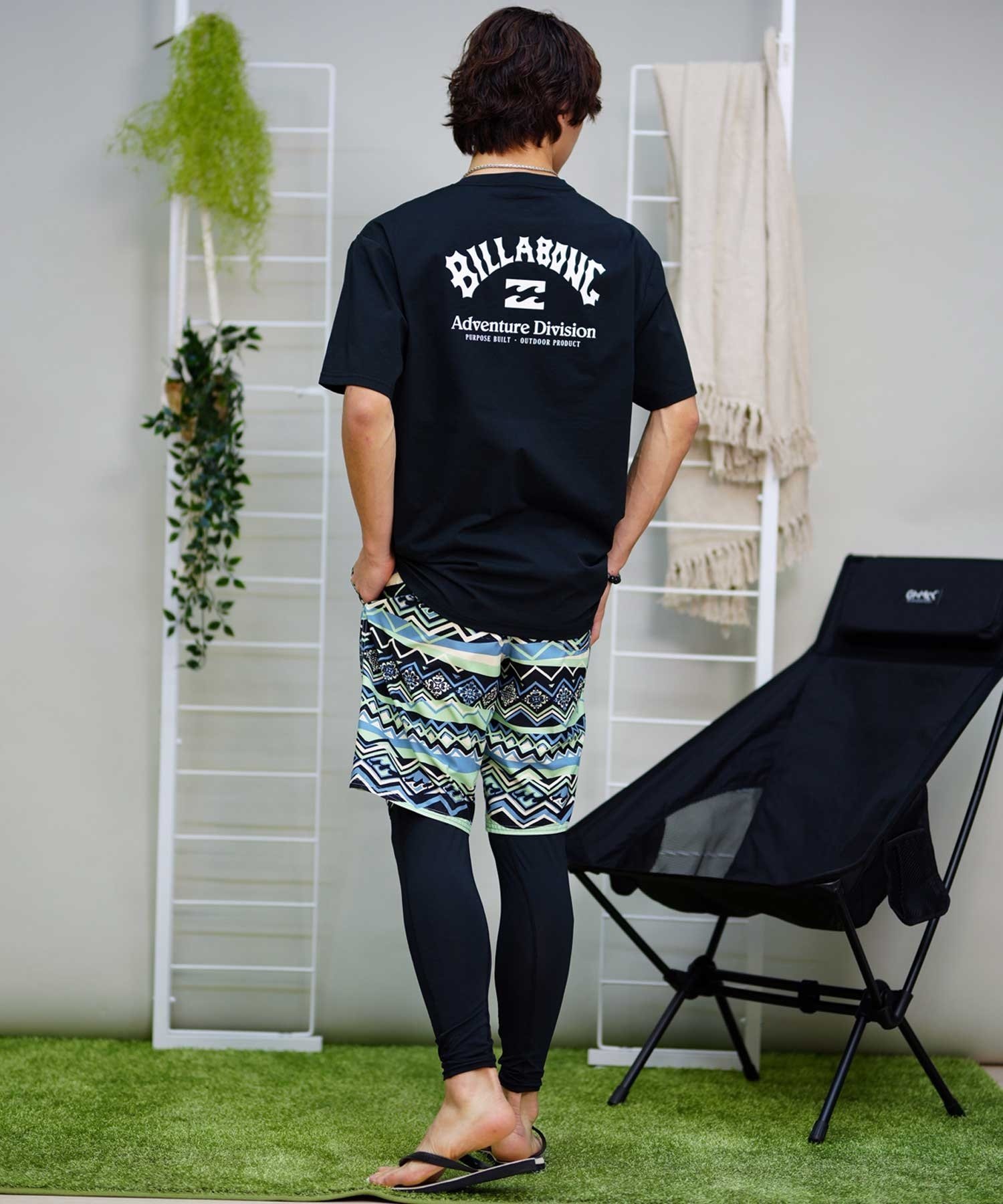 【クーポン対象】BILLABONG ビラボン メンズ 半袖 ラッシュガード ユーティリティ 水陸両用 UVカット BE011-859(GRH-M)