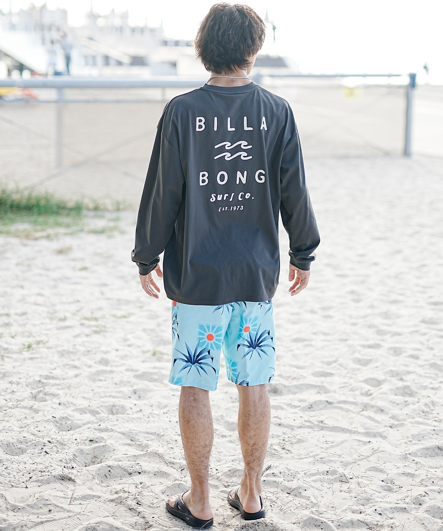 BILLABONG ビラボン メンズ 長袖 ラッシュガード ユーティリティ 水陸両用 UVカット 速乾 BE011-862(SAG-M)