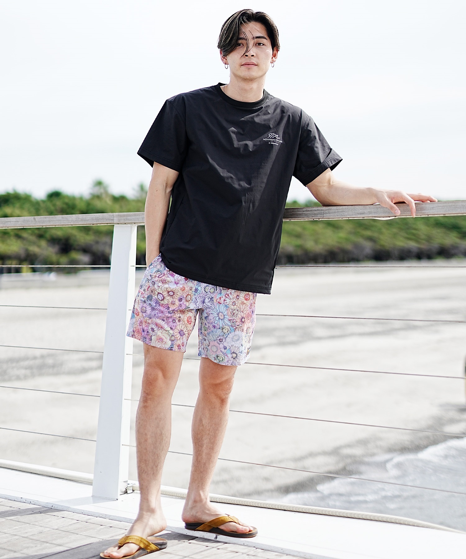 BILLABONG ビラボン メンズ 半袖 ラッシュガード ユーティリティ 水陸両用 撥水 速乾 BE011-865(BLK-M)