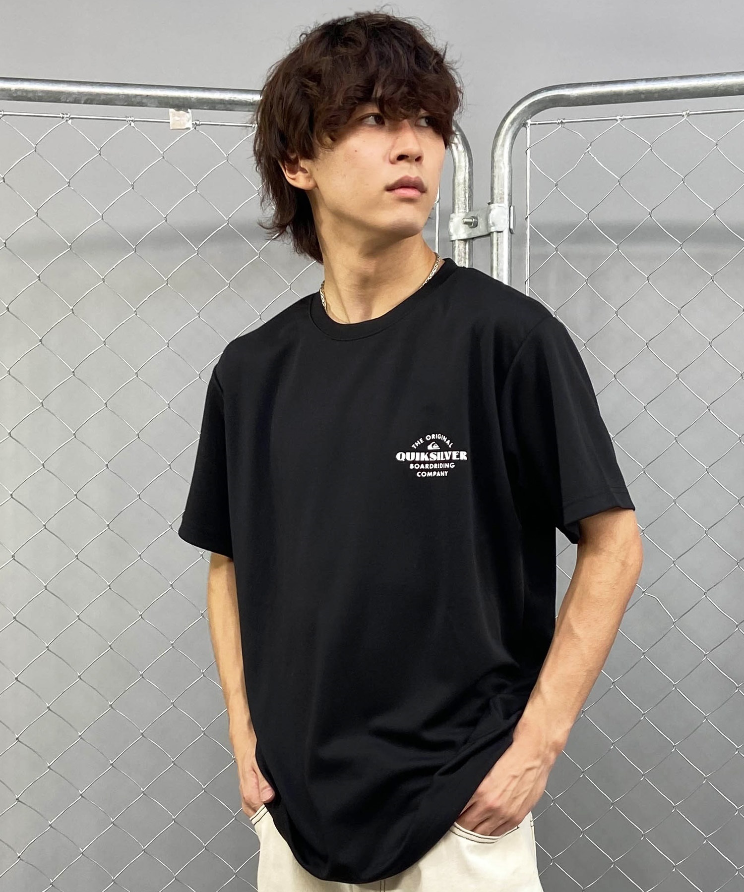QUIKSILVER クイックシルバー メンズ 半袖ラッシュガード UVケア