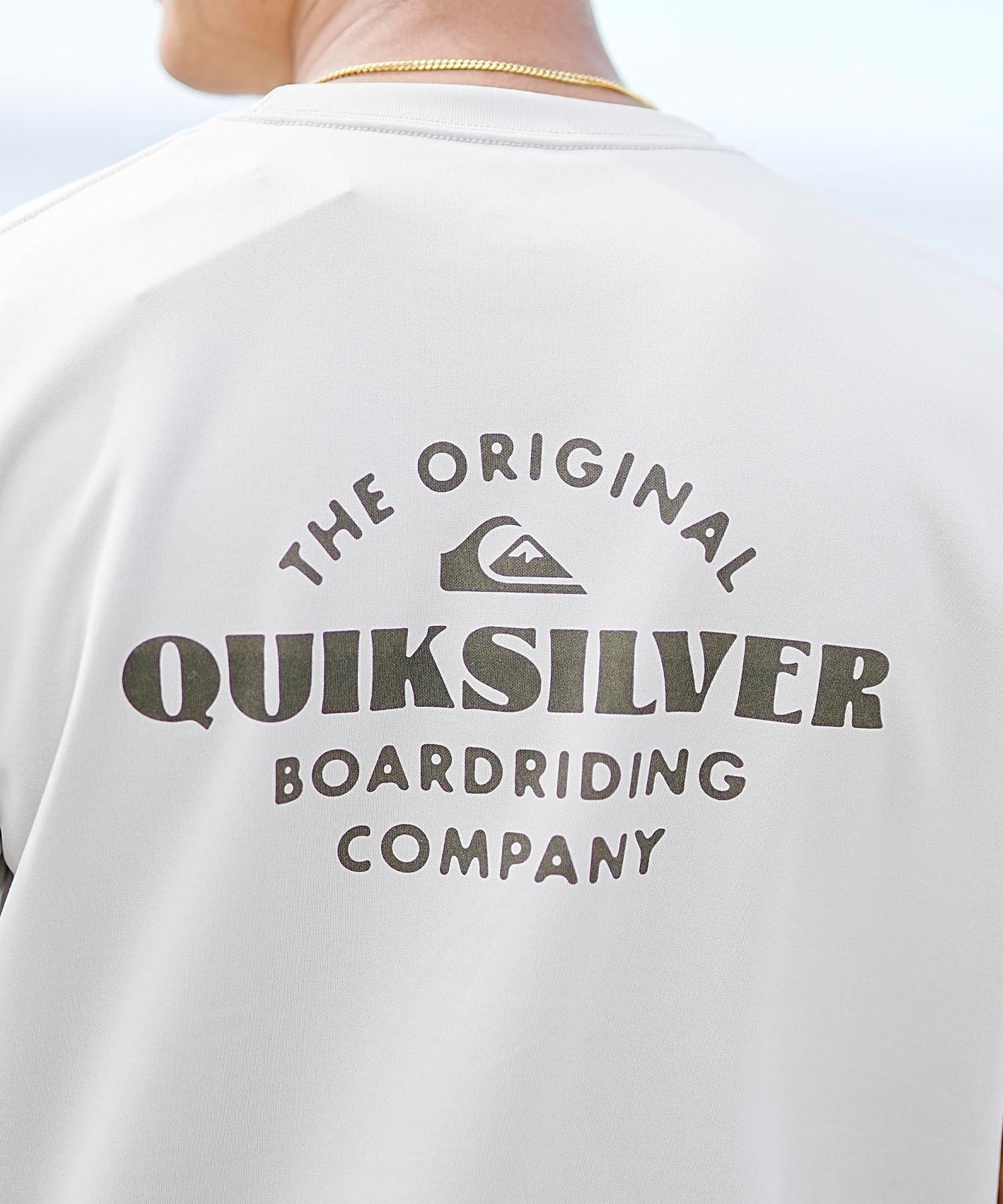 【クーポン対象】QUIKSILVER クイックシルバー メンズ 半袖ラッシュガード UVケア 水着 水陸両用 ユーティリティ バックプリント QLY241003(BLK-M)