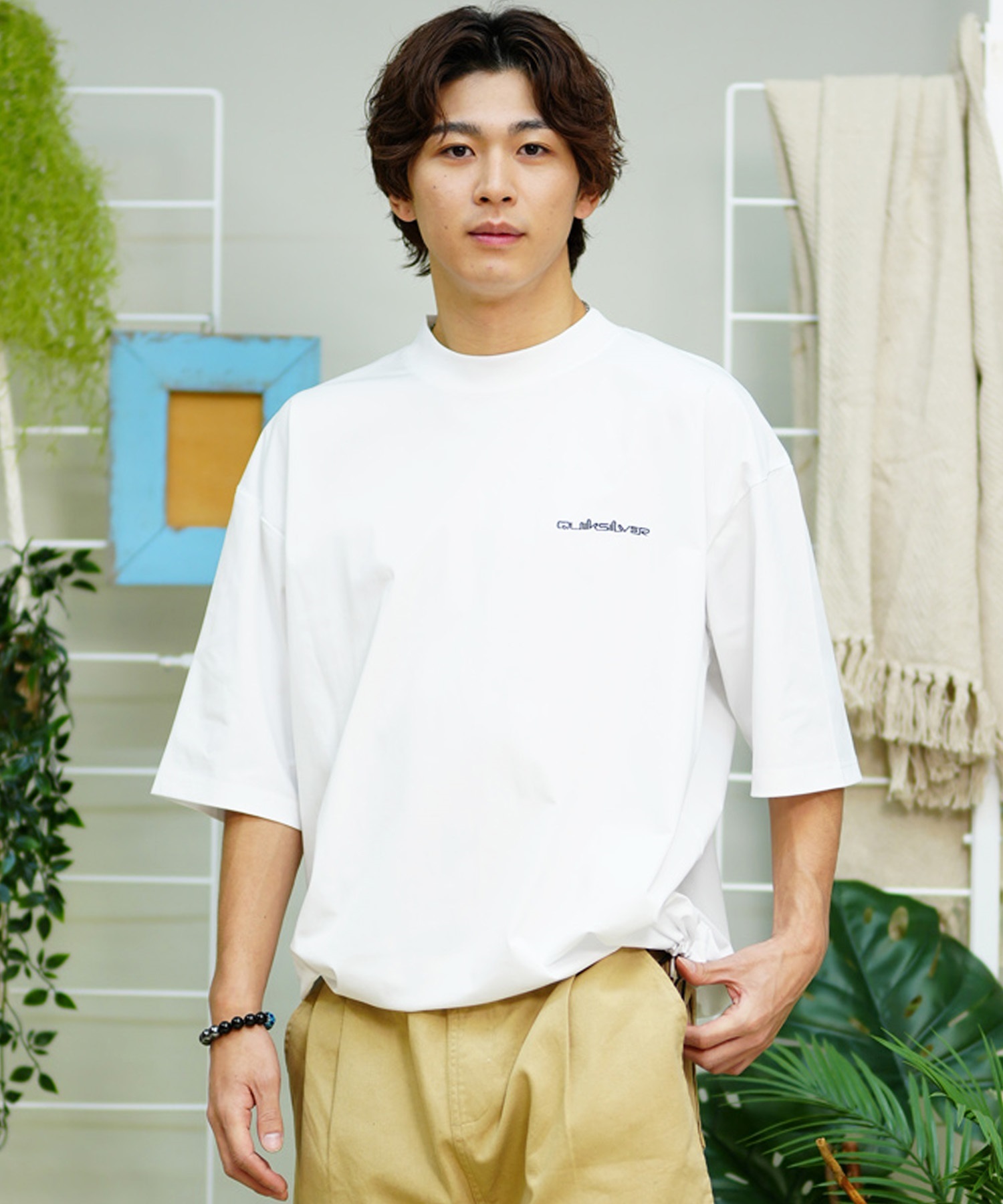 ★QUIKSILVER★ メンズ ラッシュガード 半袖 /アウトドア QUIKSILVER クイックシルバー メンズ ラッシュガード Tシャツ