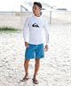 【マトメガイ対象】QUIKSILVER クイックシルバー メンズ ラッシュガード 長袖 Tシャツ ロンT 水着 UVカット ALL TIME LR QLY241021(BLK2-M)