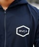 【クーポン対象】RVCA ルーカ メンズ ラッシュガード ユーティリティ 水陸両用パーカー フルジップパーカー BE041-800(WHT-S)