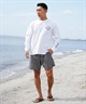 【クーポン対象】RVCA ルーカ HEX SURF LS メンズ ラッシュガード 長袖 Tシャツ ロンT 水陸両用 ユーティリティ UVカット BE041-801(WHT-S)