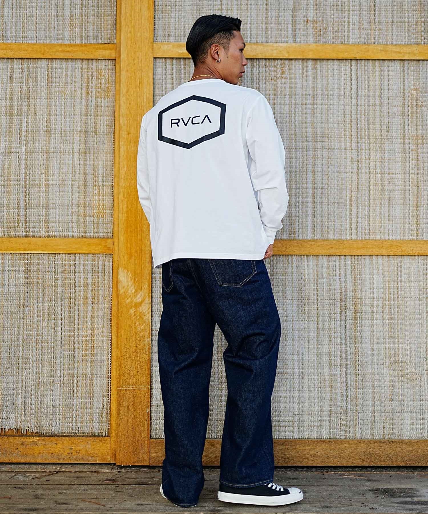 RVCA ルーカ HEX SURF LS メンズ ラッシュガード 長袖 Tシャツ ロンT 水陸両用 ユーティリティ UVカット BE041-801(BBL-S)