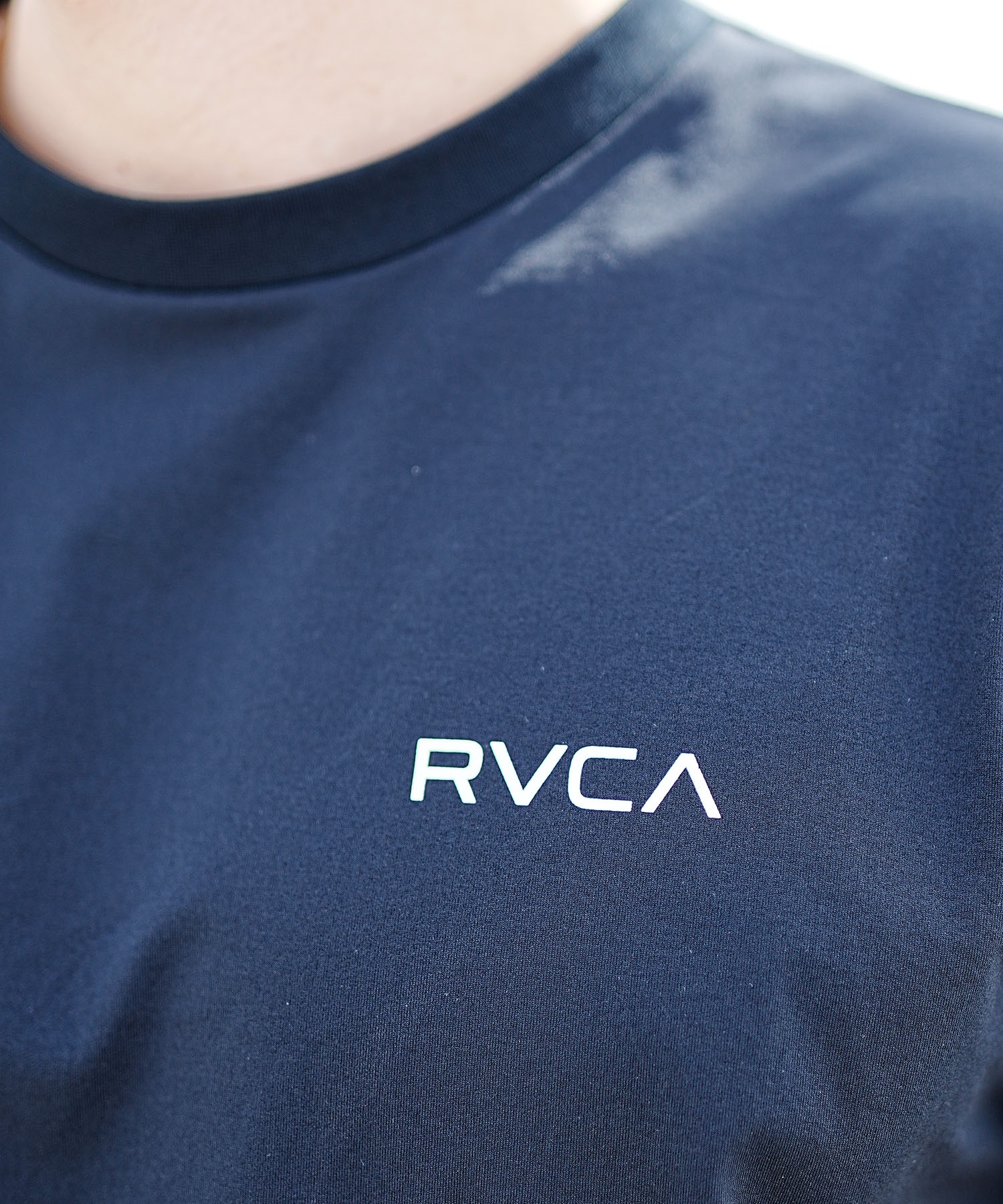【マトメガイ対象】RVCA ルーカ メンズ ラッシュガード 半袖 Tシャツ ユーティリティ 水陸両用 バックプリント BE041-802(BLK-S)