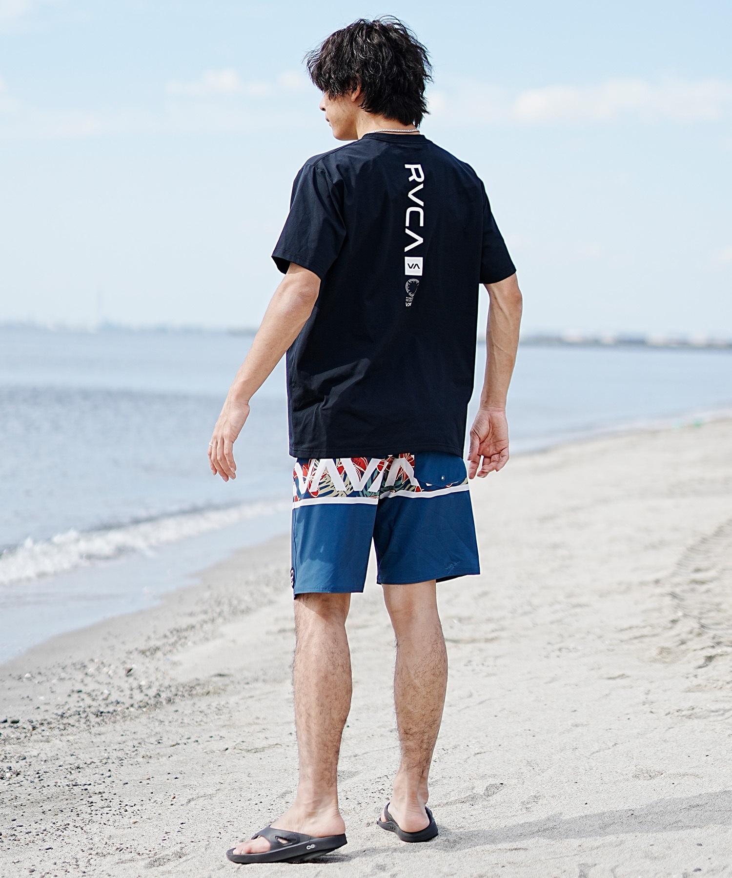 RVCA ルーカ メンズ 半袖 Tシャツ バックプリント ラッシュ