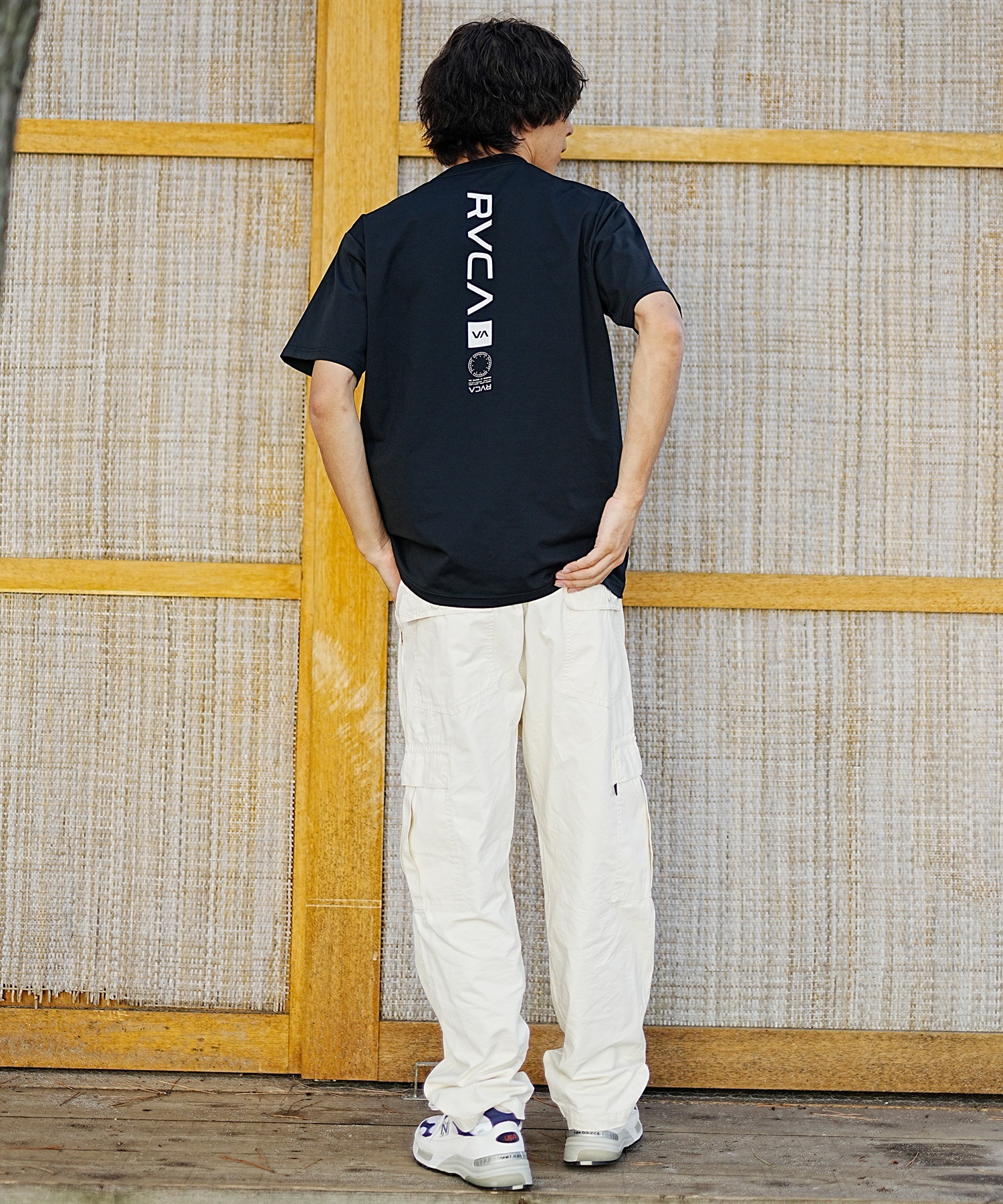RVCA ルーカ メンズ 半袖 Tシャツ バックプリント ラッシュ