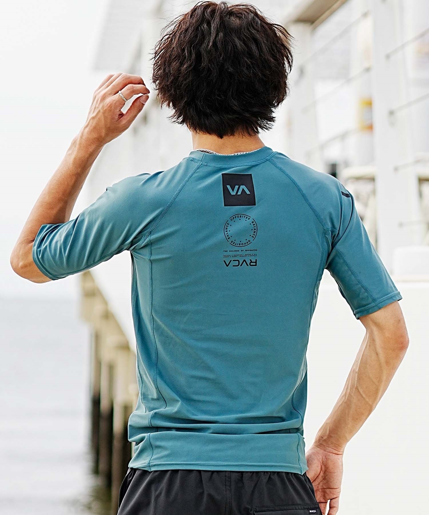 RVCA - RVCAルーカUS限定ロングスリーブハイネックラッシュガード M blue１点物 RVCAルーカUS限定ロングスリーブラッシュガード M blue （RVCA
