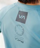 【クーポン対象】RVCA ルーカ メンズ ラッシュガード 水着 半袖 吸水速乾 ブランドロゴ UVカット BE041-863(BLK-S)