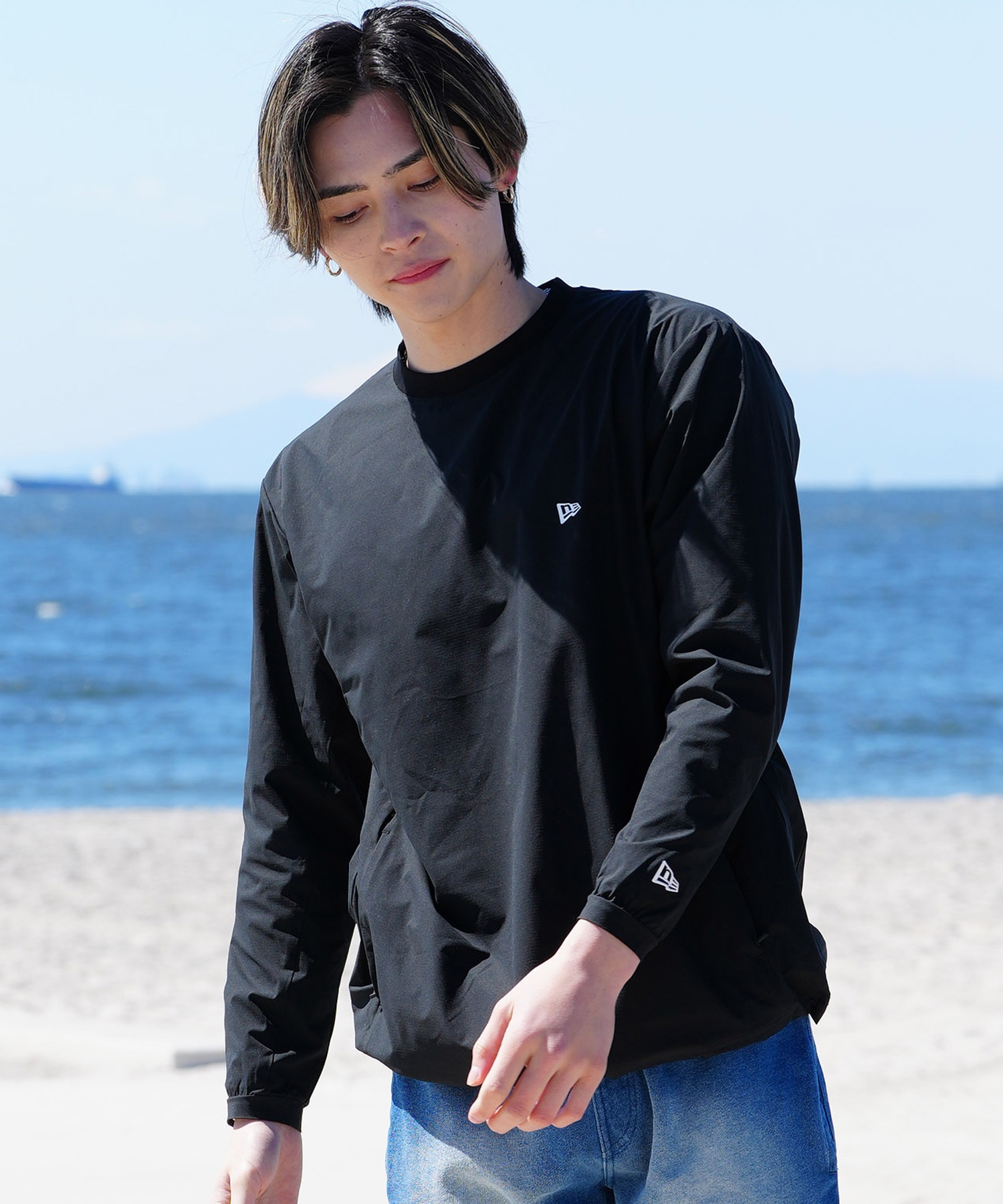 NEW ERA ブラック水着 MEDIUM　水陸両用 セール】NEW ERA/ニューエラ フィットネスブラトップ ストレッチ